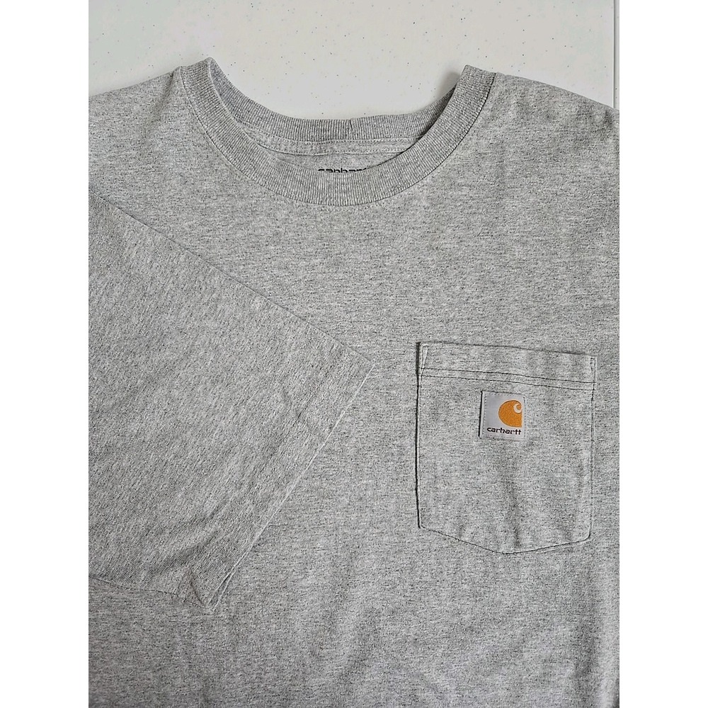 Carhartt Men's XL Loose Fit Light‎ Gray Born from the Railroad Short Sleeve Tee